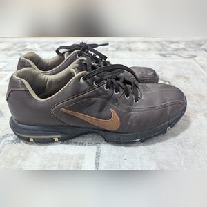 Nike Air Zoom Revive Golf Shoes Mens size 9  Brown Leather